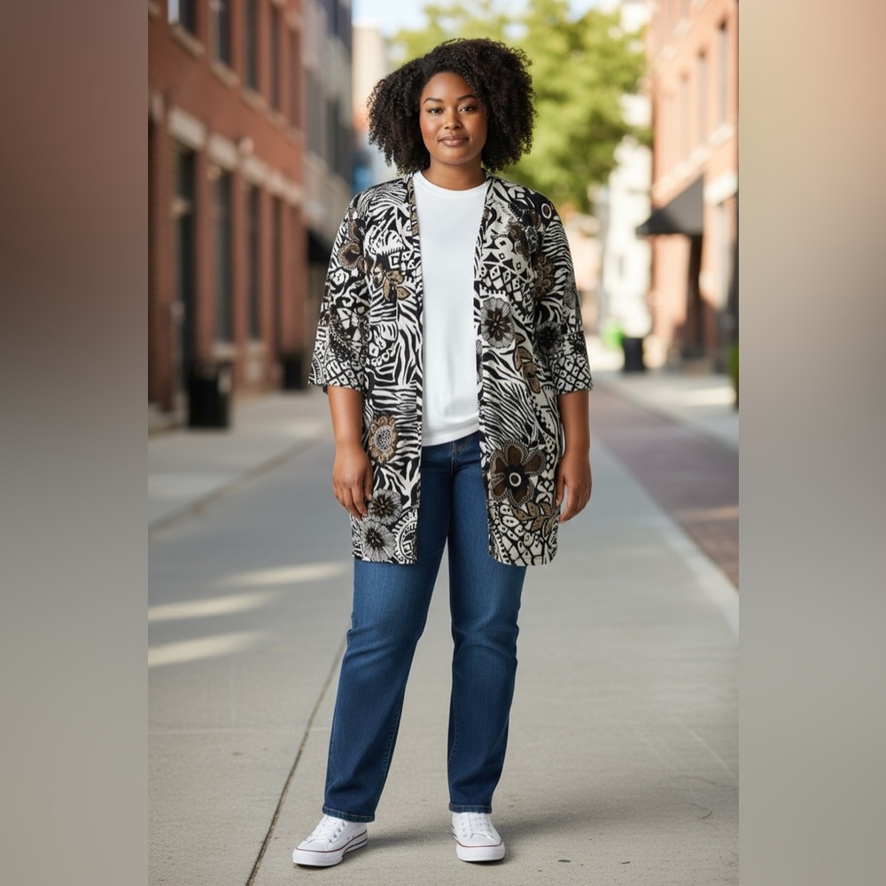 "Additions by‎ Chico's" open-front cardigan